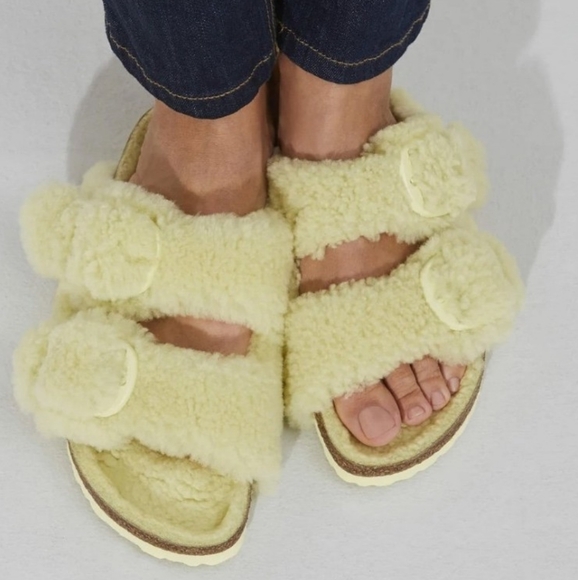 BIRKENSTOCK ARIZONA BIG BUCKLE TEDDY OS, Popcorn, size US 8 - Picture 13 of 13